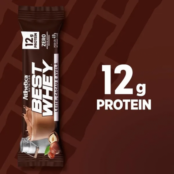 BARRA PROTEINA BEST WHEY CACAO Y AVELLANA