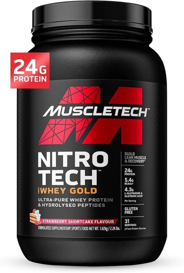 NITRO TECH WHEY GOLD STRAWBERRY 2LB