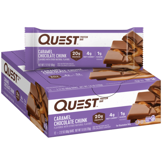 QUEST CARAMEL CHOCOLATE CHUNK 60G