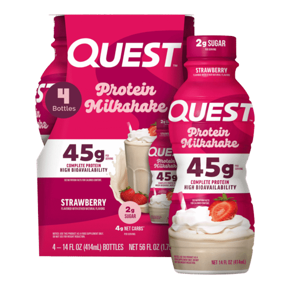 QUEST MILKSHAKE STRAWBERRY 414ML