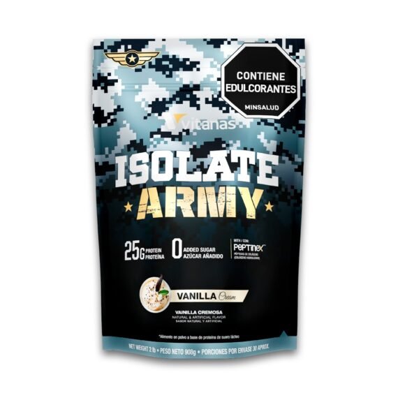 ISOLATE ARMY VAINILLA CREMOSA X 2 LB