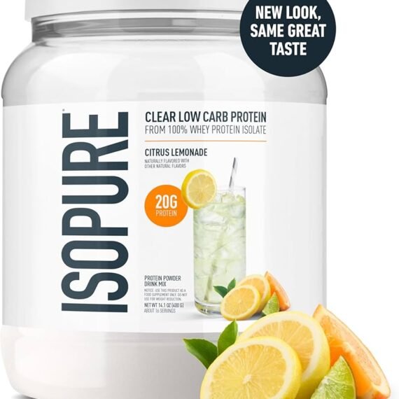 ISOPURE CLEAR WHEY ISOLATE CITRUS LEMONADE X 16 SERV