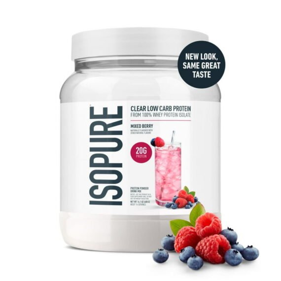 ISOPURE CLEAR WHEY ISOLATE MIXED BERRY X 16 SERV