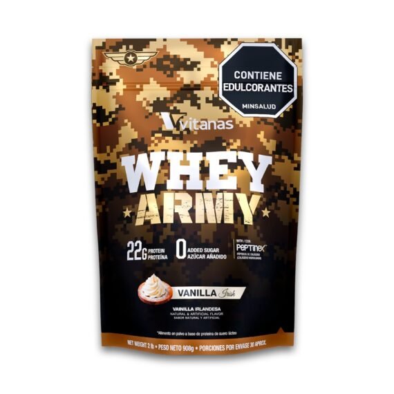 WHEY ARMY VAINILLA IRLANDESA X 2 LB